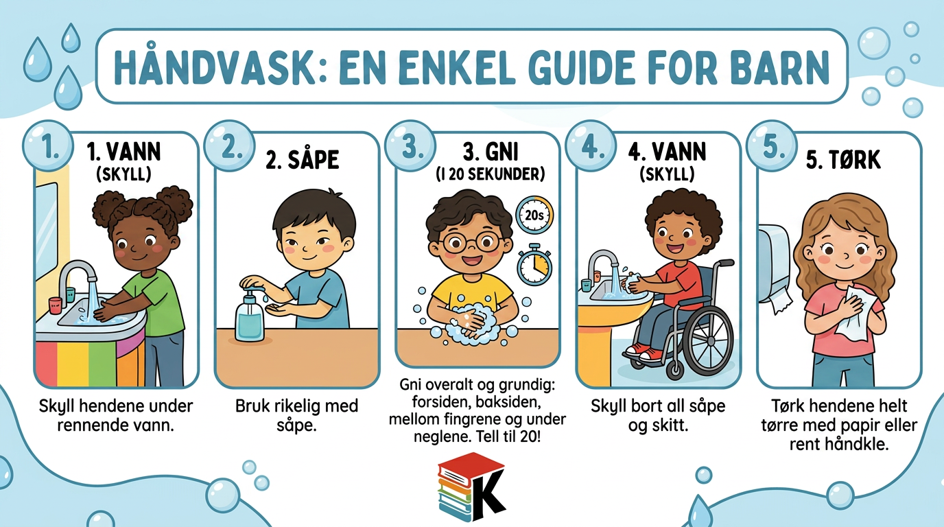 "Vaske hender"- plakat BM/NN