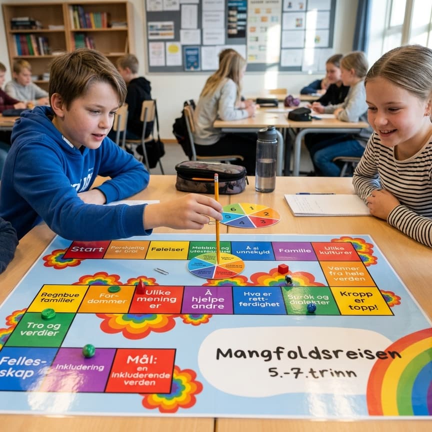 Mangfoldsreisen brettspill 3.-4.trinn