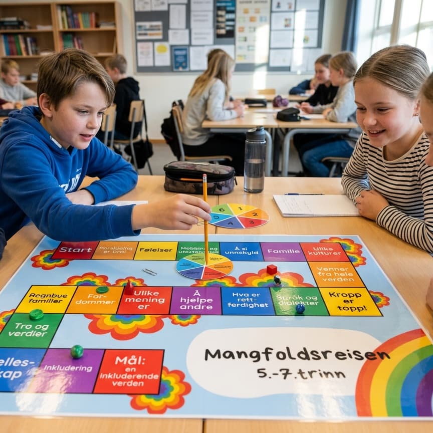 Mangfoldsreisen brettspill 1.-2.trinn